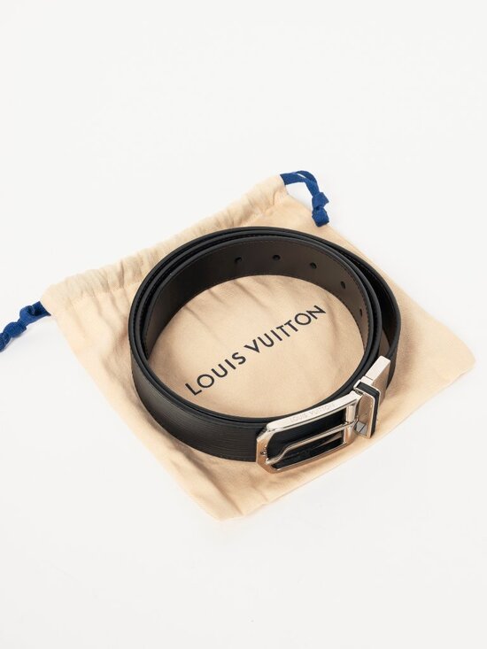 Louis Vuitton Men's Black Epi-Leather Belt - Picture 6 of 6